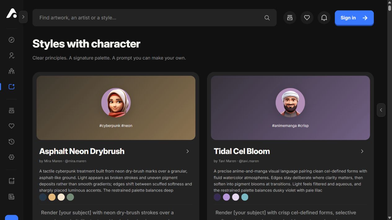 Artisio — The style library