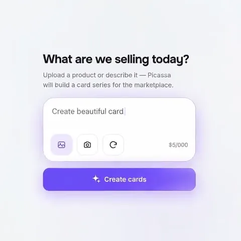 Picassa — Start with a product photo